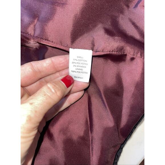 J Jill Sz 14P Petite Black Carpet Bag Jacket Button Front Blazer Career Lined - Picture 8 of 13